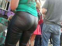 PAWG TIGHT LEATHER PANTS VPL
