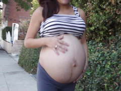 Pregnant street-A Young Pregnant